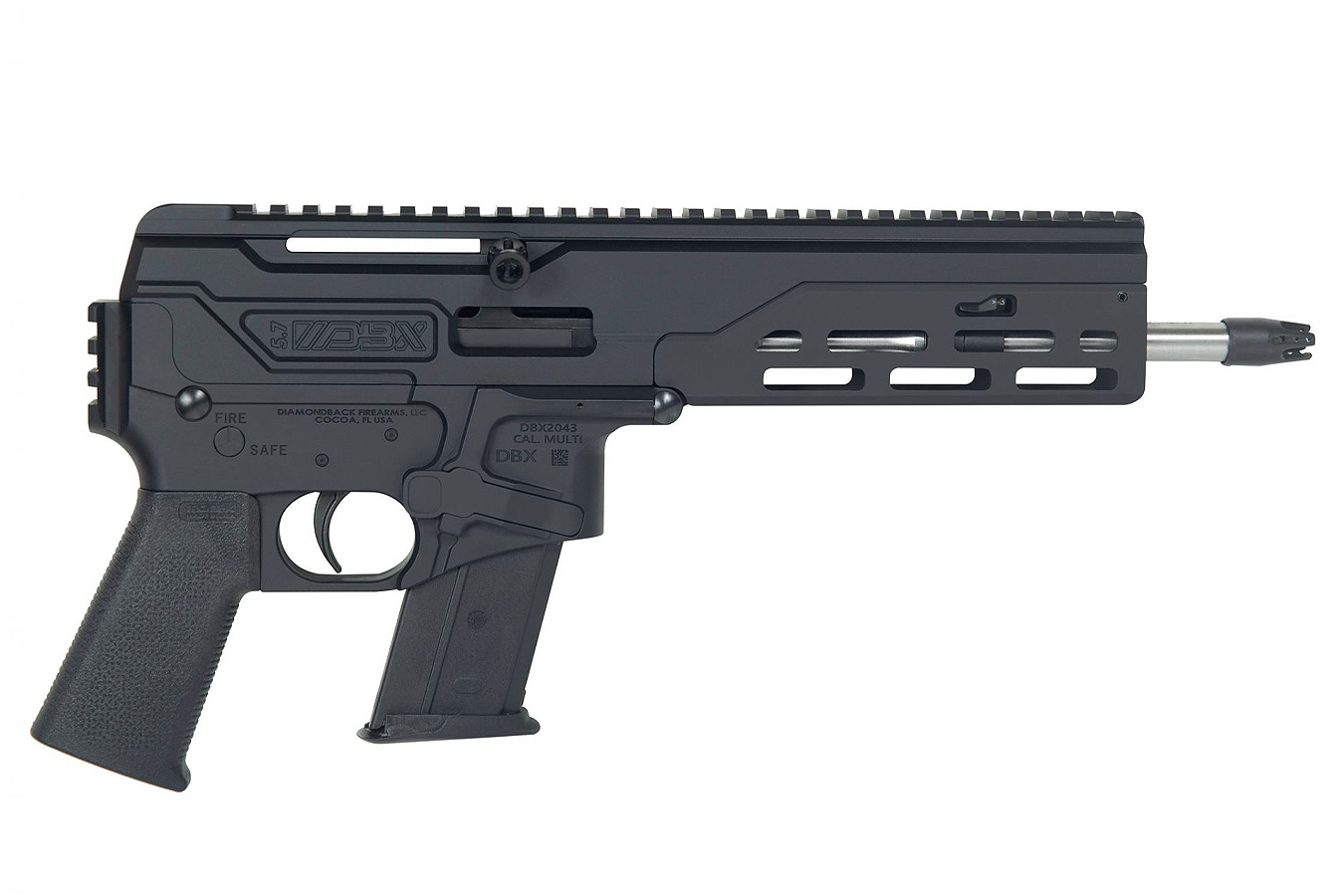 Diamondback DBX57 CFB 5.7x28mm Semi-Automatic Pistol with M-LOK Handguard – Arizona AR-15 Rifle