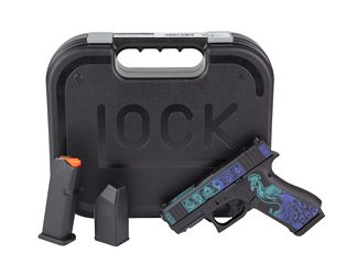 GLOCK 43X 9mm 10RD Peacock Cerakote