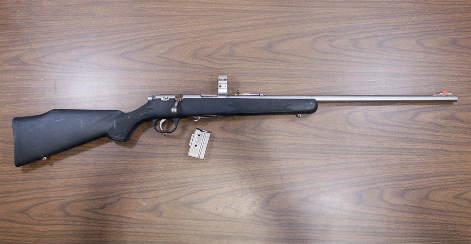 Marlin 882 SS 22 WMR Police Trade-In Rifle with Stainless Steel Barrel Marlin 882 SS 22 WMR Police Trade-In Rifle with Stainless Steel Barrel - Marlin Used Gun Collection - Tucson Arms